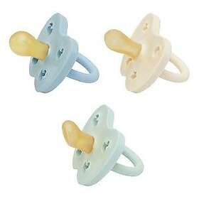 Hevea Napp, Trial Trio-Pack, Newborn 0 mån+, Mellow Mint, Milky White & Baby Blu