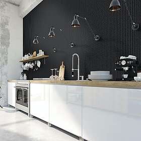 Arredo Kristallmosaik Blank Svart 2,3x2,3 cm