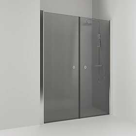 Svedbergs Duschdörr Skoga Rak Dubbel Nisch Dnisch HG Bl/Rö 158 60211480