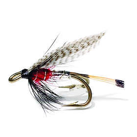Unique Flies Peter Roos Silver/Red Mustad 3582 #8