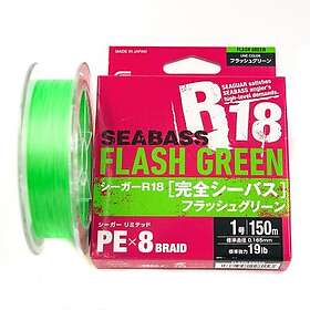 Seaguar R18 Kanzen Seabass 150m Flash Green 1,2Gou 0,185mm