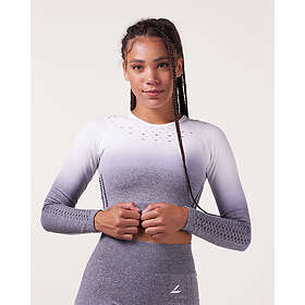 Levity Fitness Fade Mesh Seamless Crop LS (Women's)