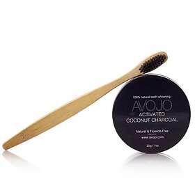 Avojo Activated Coconut Charcoal (30g) Gratis Tandborste