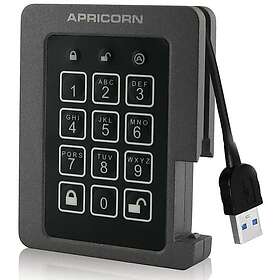 Apricorn Padlock Ssd 1tb Grå, Svart