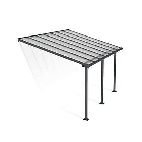 Canopia by Palram Altantak Olympia OLYMPIA PATIO COVER 3X4.25 GREY CLEAR 704217