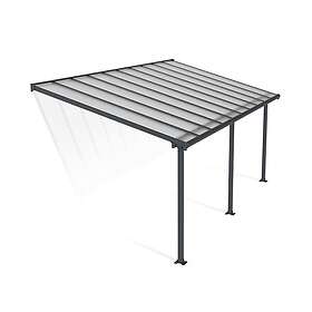 Canopia by Palram Altantak Olympia OLYMPIA PATIO COVER 3X6.10 GREY CLEAR 704351
