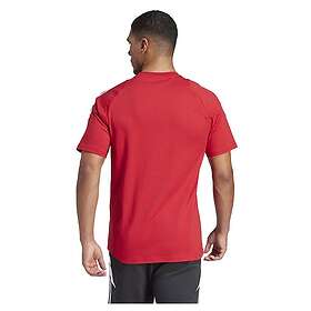 Adidas Tiro24 Sweat Short Sleeve T-shirt Röd 3XL Regular Man