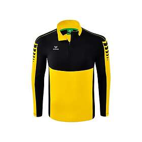 Erima Six Wings Training Half Zip Long Sleeve T-shirt Gul,Svart 3XL Man