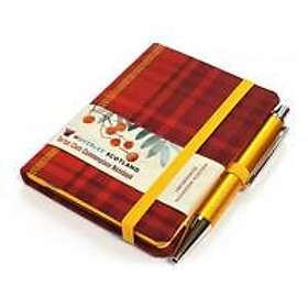 Tartan Waverley S.T. (S): Rowanberry Mini with Pen Pocket Genuine Cloth Commonplace Notebook