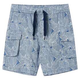 vidaXL Barnshorts med snöre mörkblå 140 12603