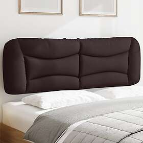 vidaXL Dyna till huvudgavel mörkbrun 160 cm tyg 374591