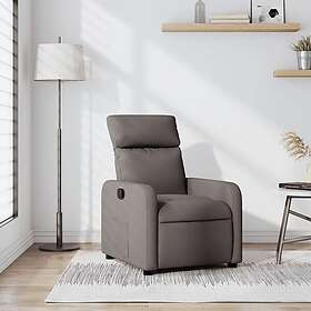 vidaXL Reclinerfåtölj taupe tyg 374172