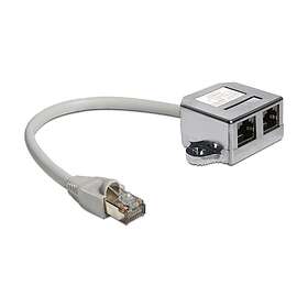 DeLock RJ45 Port Doubler Ethernet 100Base-TX splitter 15 cm