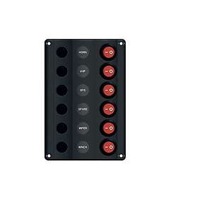 Wave Elpanel LED, 6 kontakter och 6 Automatsäkringar 12V