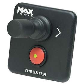 Max Power joystick svart 12/24v med strömbrytare