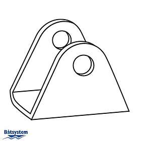 Båtsystem U-beslag, Ø:25mm, m6