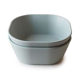 Mushie Skålar Square Sage 2-pack
