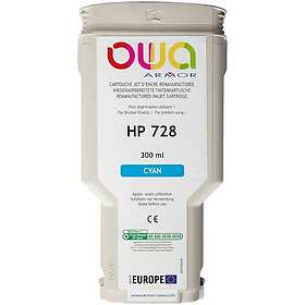 Bläck OWA HP 728 cyan 300ml