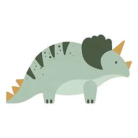 PartyDeco Servetter Triceratops 12-pack