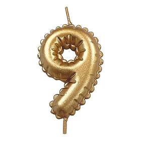 Design House 95 Sifferljus Ballongformad Guld Siffra 9