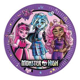 Globos Europe Papperstallrikar Monster High 8-pack