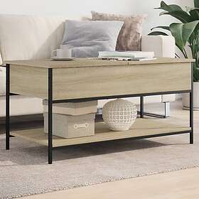 vidaXL Soffbord sonoma-ek 100x50x50 cm konstruerat trä och metall 845347