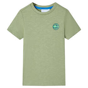 vidaXL T-shirt för barn ljus khaki 104 12340