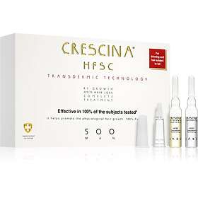 Crescina Transdermic 500 Re-Growth and Anti-Hair Loss vård som främjar hårtillväxten och hindrar håravfall för män 20x3,5ml