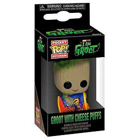 Funko Pocket POP Nyckelring Marvel I am Groot Groot with Cheese Puffs