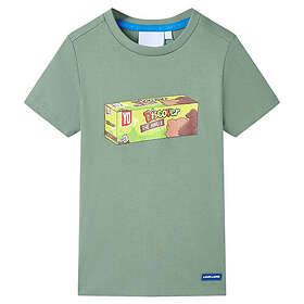vidaXL T-shirt med korta ärmar för barn khaki 116 11836