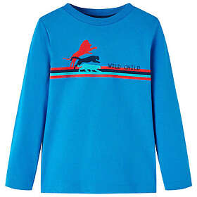 vidaXL T-shirt med långa ärmar för barn koboltblå 140 13303