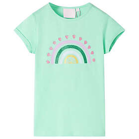 vidaXL T-shirt för barn stark grön 92 10734