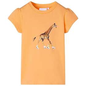vidaXL T-shirt för barn stark orange 140 10573
