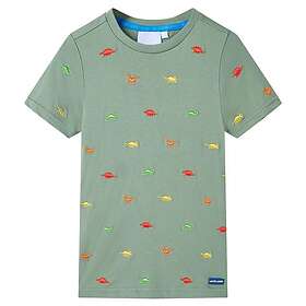 vidaXL T-shirt med korta ärmar för barn khaki 104 11765