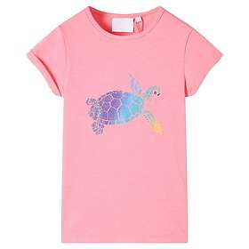 vidaXL T-shirt för barn stark rosa 92 11189