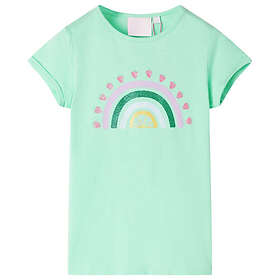vidaXL T-shirt för barn stark grön 116 10736