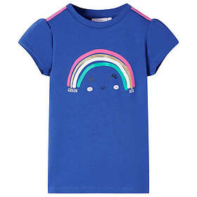 vidaXL T-shirt för barn kobolt 116 11111