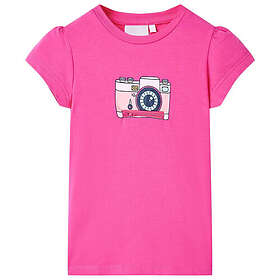 vidaXL T-shirt för barn mörk rosa 92 10464