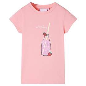 vidaXL T-shirt för barn rosa 140 11268
