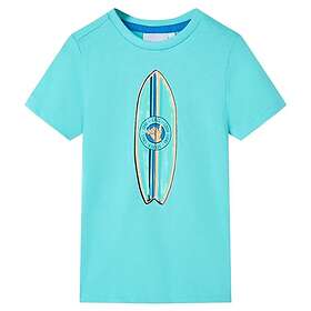 vidaXL T-shirt med korta ärmar för barn aqua 116 11816
