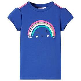 vidaXL T-shirt för barn kobolt 128 11112