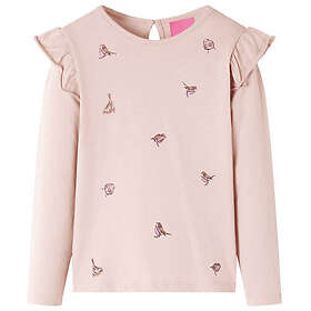 vidaXL T-shirt med långa ärmar för barn rosa 116 14346