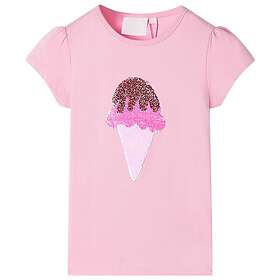 vidaXL T-shirt för barn ljus rosa 104 10725