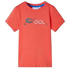 vidaXL T-shirt med korta ärmar för barn ljusröd 104 12085