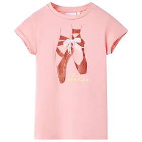 vidaXL T-shirt för barn rosa 116 11346