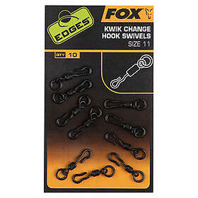 Fox Edges Kwik Change Hook Swivels (10-pack) Size 10