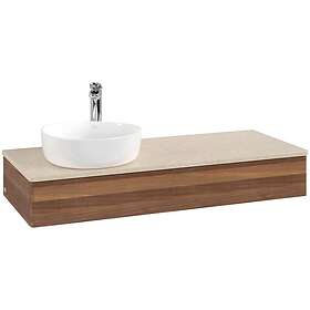 Villeroy & Boch V&B Antao Servantskap med 1 skuff 120x50x19 cm, u/lys, Valnøtt/C