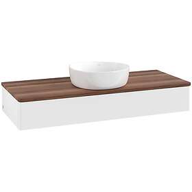 Villeroy & Boch V&B Antao Servantskap med 1 skuff 120x50x19 cm, u/lys, Hvit Matt