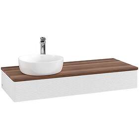 Villeroy & Boch V&B Antao Servantskap med 1 skuff 120x50x19 cm, u/lys, Hvit Blan