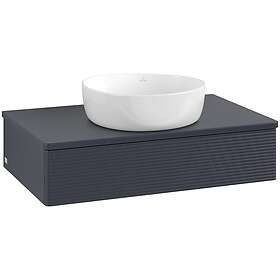 Villeroy & Boch V&B Antao Servantskap med 1 skuff 80x50x19 cm, u/lys, Blå Matt